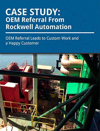 case study oem referral from rockwell automation oem referral leads to custom work and a happy customer