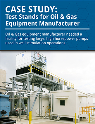hydraulic test stands for oil and gas equipment manufacturer case study graphic