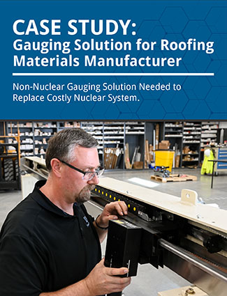 web gauging solution roofing materials manufacturer case study graphic