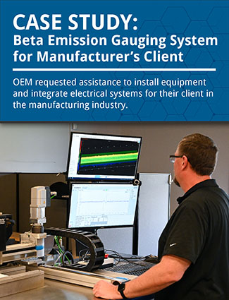 case study beta emission web gauging system for manufacturers client