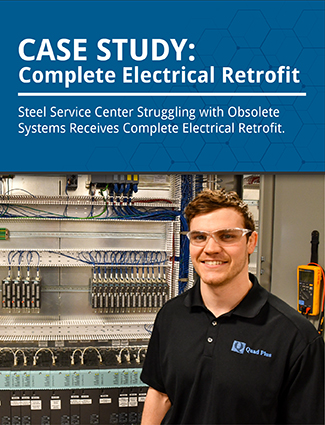 case study complete electrical retrofit steel service center struggling with obsolete systems receives retrofit