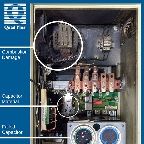 reducing failure risk with capacitor reforming combustion damage