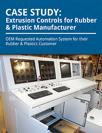 case study extrusion controls for rubber and plastic manufacturer oem requested automation system for their rubber and plastics customer
